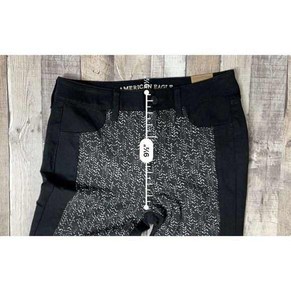 American Eagle Outfitters Super Stretch Black Hi-Rise Jeggings‎ sz 10 - Picture 5 of 13
